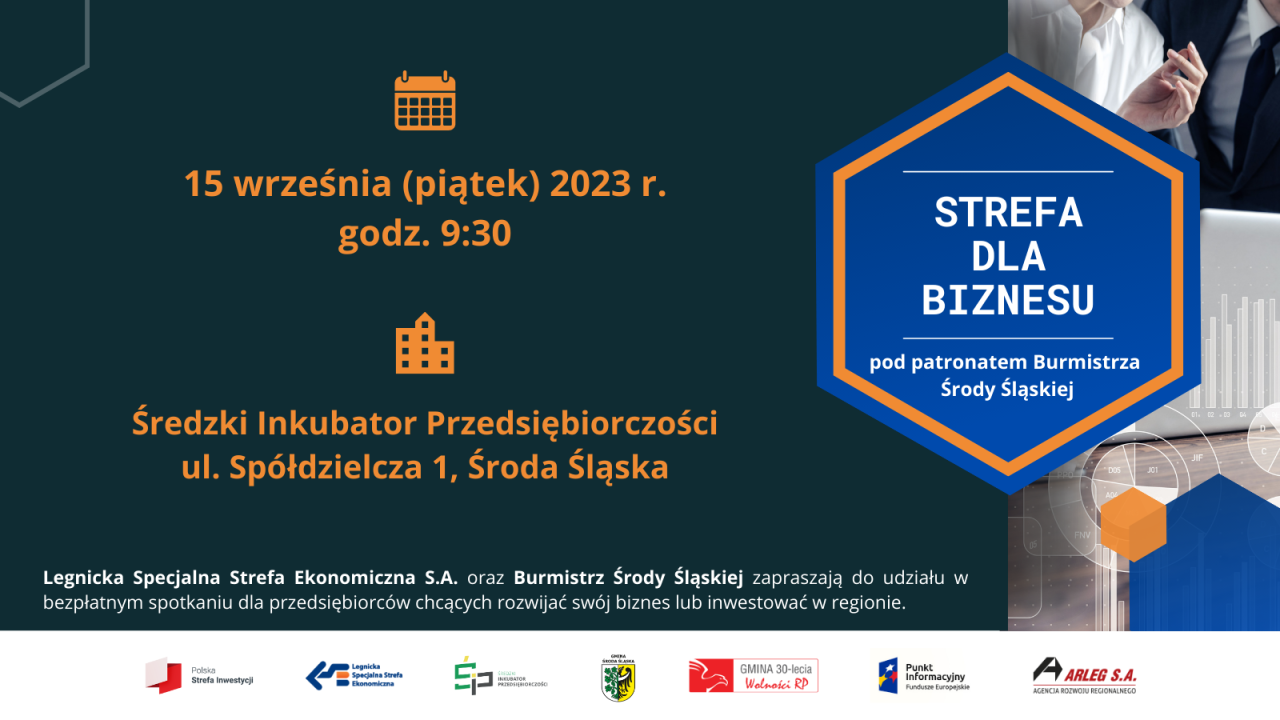 15.09.2023 - Spotkanie dla Przedsiębiorców || STREFA DLA BIZNESU || Środa Śląska
