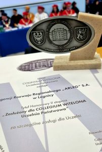 Tytuł Honorowy „Zasłużony dla Collegium Witelona Uczelnia Państwowa”, od Collegium Witelona Uczelnia Państwowa 