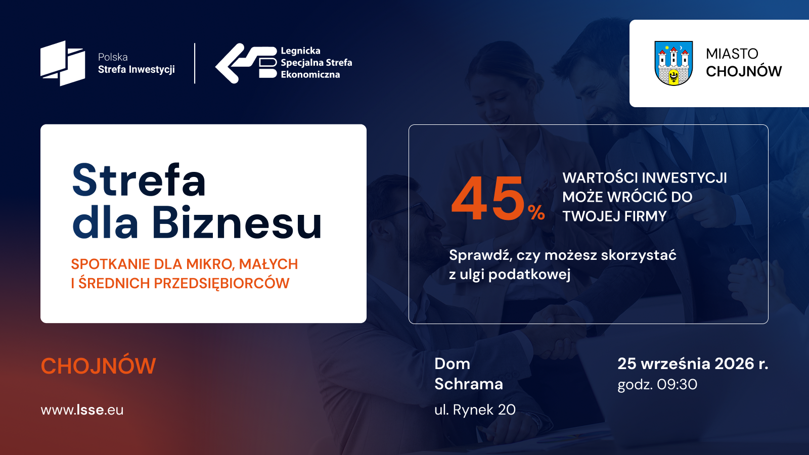 25.09.2026: Strefa dla Biznesu w Chojnów
