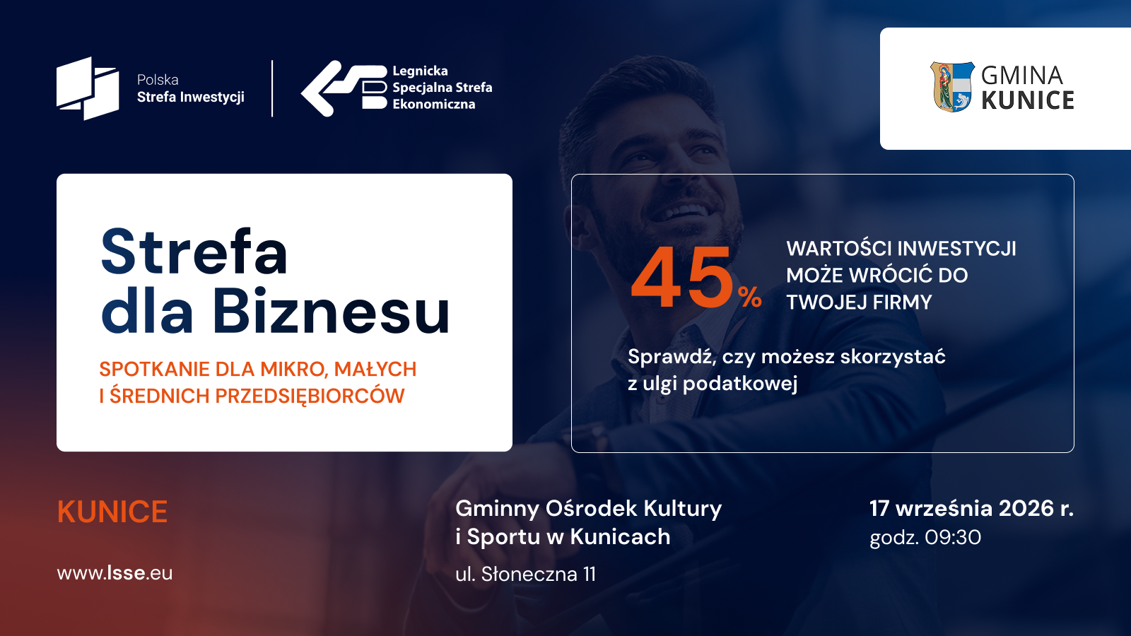 17.09.2026: Strefa dla Biznesu w Kunicach